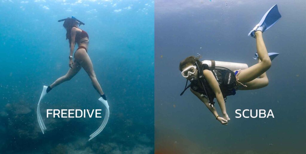 diving